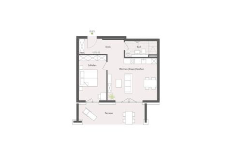 2-Zimmer-Wohnung