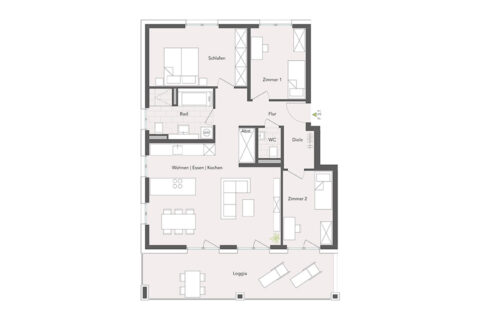 4-Zimmer-Wohnung